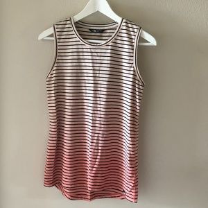 The North Face XS Striped Dip-Dye Ombre Tank